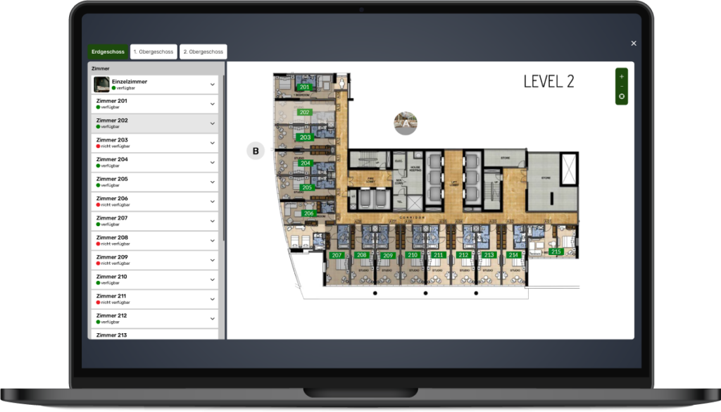 Wunschzimmer Lageplan Laptop 102